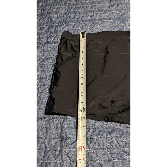 SMUDGE Life 2X Plus Striped Print Blouson Tankini Criss Cross Blue Black Shorts - Picture 8 of 8